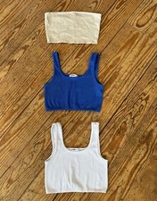 3 bauchfreie Tops FB Sister/ Monki S