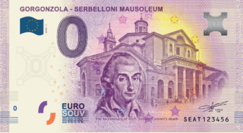 Zero euro souvenir - zero,