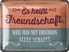 Retro Blechschild, vintage