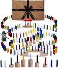 Holz Domino Rally Set - 250 Teile - Qualitäts Spielzeug handmade Jaques London