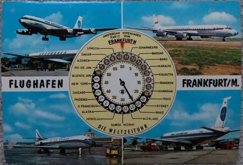 Flughafen airport postkarte - flughafen,