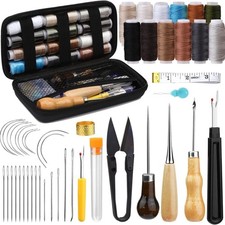 48 Stück Leder Nähset