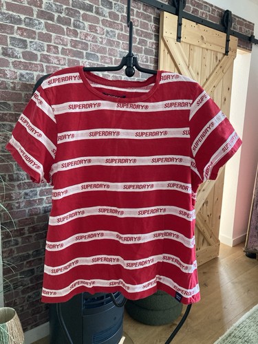 Superdry shirt weiß - superdry, rot