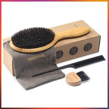 Naturborsten Haarbürste für