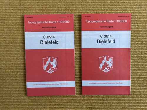 Topographische karte - 2x,