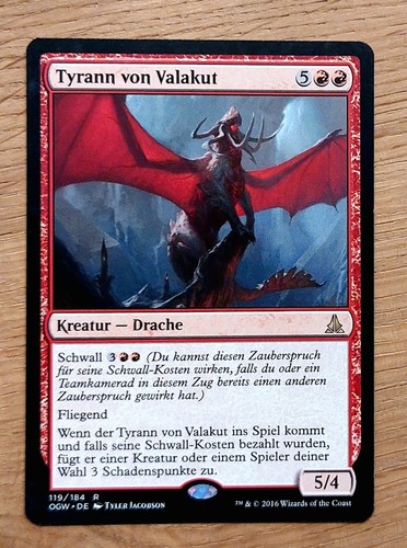 Mtg magic tyrann - von, valakut