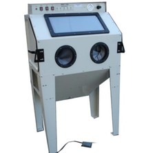 Sandstrahlkabine Sandstrahlgerät SBC 350 mit Absaugung Sandstrahlanlage Kabine