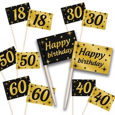 50 Partypicker Gold Schwarz