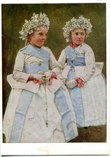 RETZLAFF-AK SIEBENBÜRGEN BANAT, SADERLACH, Tracht, Muttergottesmaidle um 1939/40