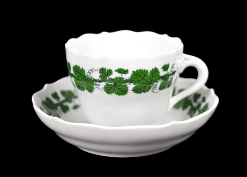 Meissen mokkatasse weinlaub - meissen,
