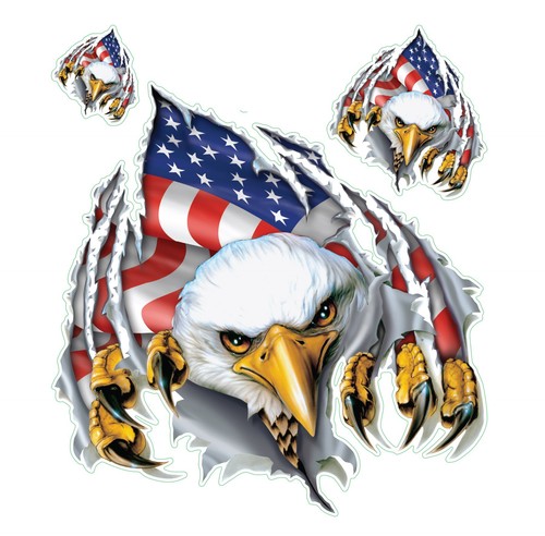 Aufkleber set usa adler kopf - aufkleber-set,