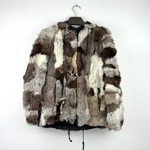 Pelzjacke mit hasenohren - pelzjacke,