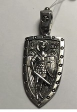 Erzengel Archangel Michael Schutzengel Silber Anhänger Orthodox russisch 5,3 g