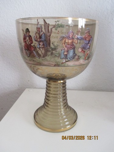 Antik glas pokal tanzendes - antik, glas-pokal