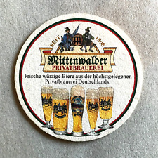 Bierdeckel - Coaster , MITTENWALDER Privatbrauerei ,Winterfreude ,  BY #138#
