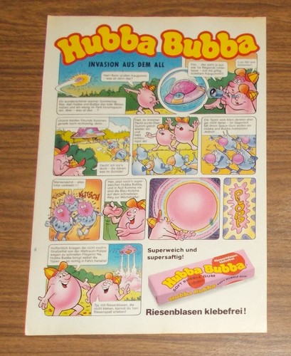 Seltene werbung hubba bubba - seltene,