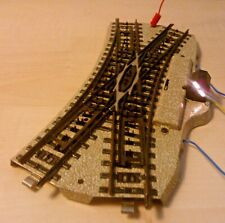 Märklin H0 5128 M Gleis elt. doppelte Kreuzungsweiche erstklassig geprüft
