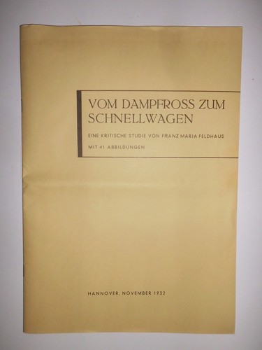 1932 vom dampfross - vom, zum
