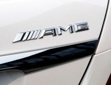 3D AMG Silver Badge Logo Back