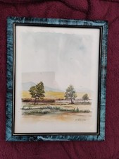 Wunderbares  Wand - Bild mit Rahmen, signiert