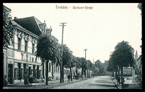 Trebbin berliner straße - ak,, berliner-straße