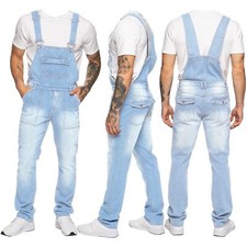 Enzo Herren Latzhose Jeans