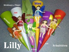 Schultüte Zuckertüte FEE ELFE PRINZESSIN Handarbeit fertig gebastelt #100