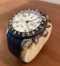 Hacher Uhr Chronograph Atlantis Stratos GMT Swiss Made Vaijoux 7750-25 Automatik