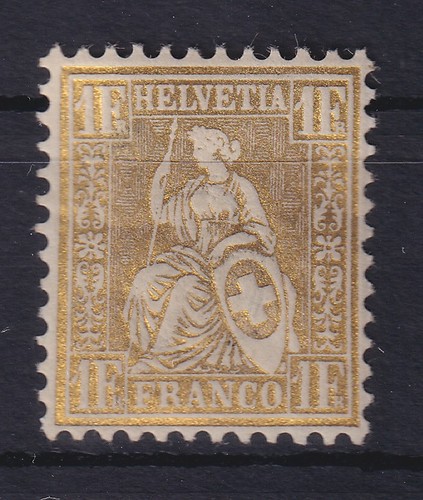 Schweiz 1863 sitzende helvetia - 1863,