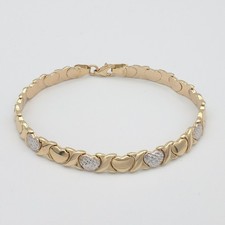 585 Gold Armband 19cm