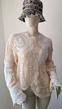 Zara Pulli Pullover Häkelei Gr. S bis L Passend Neu Bloggerstyle Asymmetrisch 