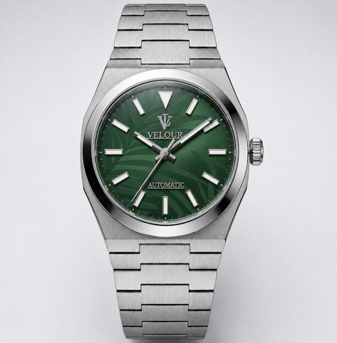 Velour oris green - green, leaf