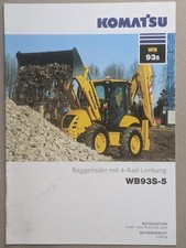KOMATSU WB93S-5 Baggerlader Prospekt Frontlader Heck Bagger Traktor Schlepper