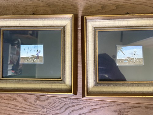 2er set gerahmte - vogel, bilder