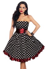 Damen Kleid 50er Jahre Polka