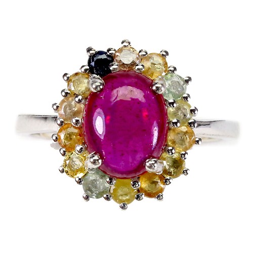 925 sterling silber ring - silber, oval