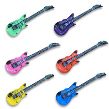 6x Luftgitarre aufblasbar
