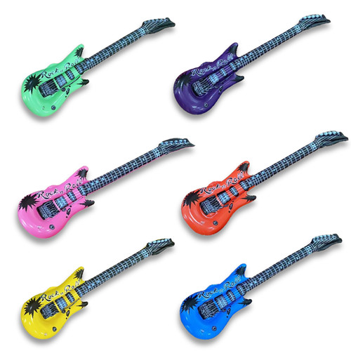 Luftgitarre aufblasbar - 6x,