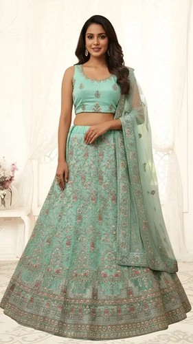 Lehenga choli blau bollywood - choli,
