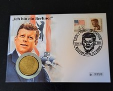 Münzen J.F. Kennedy Silver Half Dollar 1965 Vergoldet