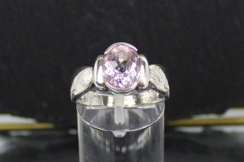 Vintage silberring mit pinkem - vintage,