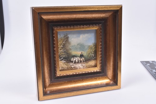 Miniatur ölgemälde hirte - Ölgemälde,