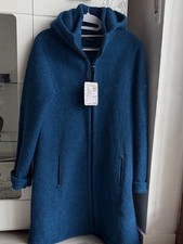 Mufflon Wintermantel Gr.M. 100% Merino Wool.Farbe Sea.Neu!