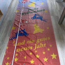 Fahne Flagge Frohe Weihnachten im Hochformat 275 X 100 Cm