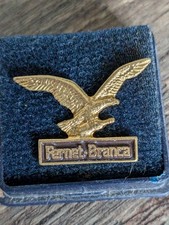 Anstecker Vintage Fernet Branca Pin Logo Adler Metall Goldfarben 