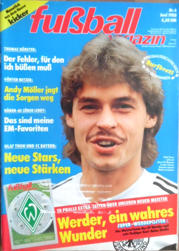 Kicker fußball magazin 1988 - fußball,