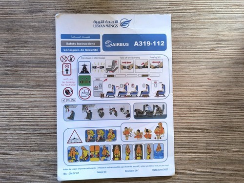 Safety card libyan - card,