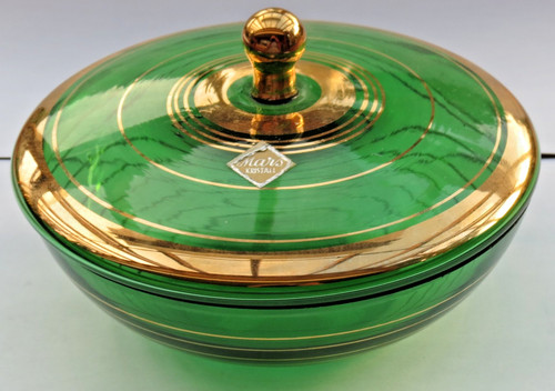 Runde grüne mars glasdose - grüne,