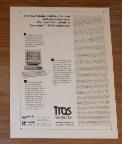 Seltene werbung itos - werbung,