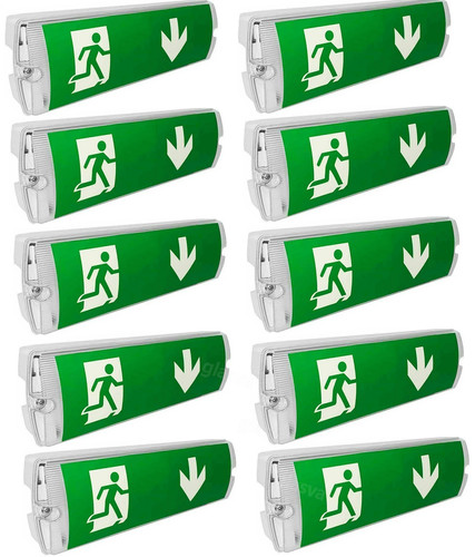 10x led notleuchte exit - 10x,